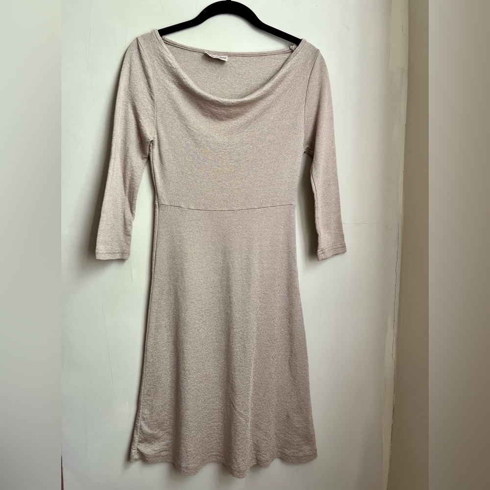 vintage y2k michael stars balletcore boat neck midi dress